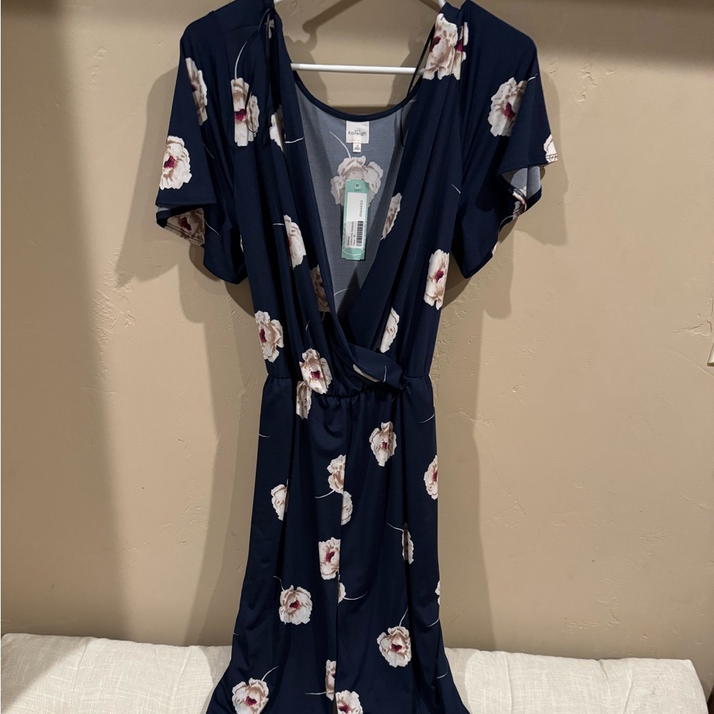 Kaileigh Blue Floral Jumpsuit